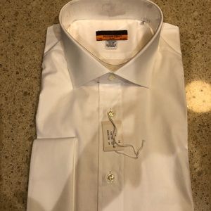 New! Davide Cenci white dress shirt size 18